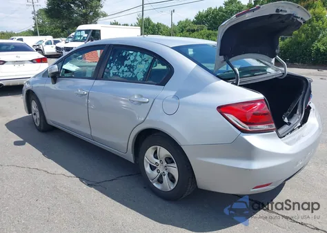 2015 Honda Civic Lx из США, поврежденный, VIN 2HGFB2F57FH535545